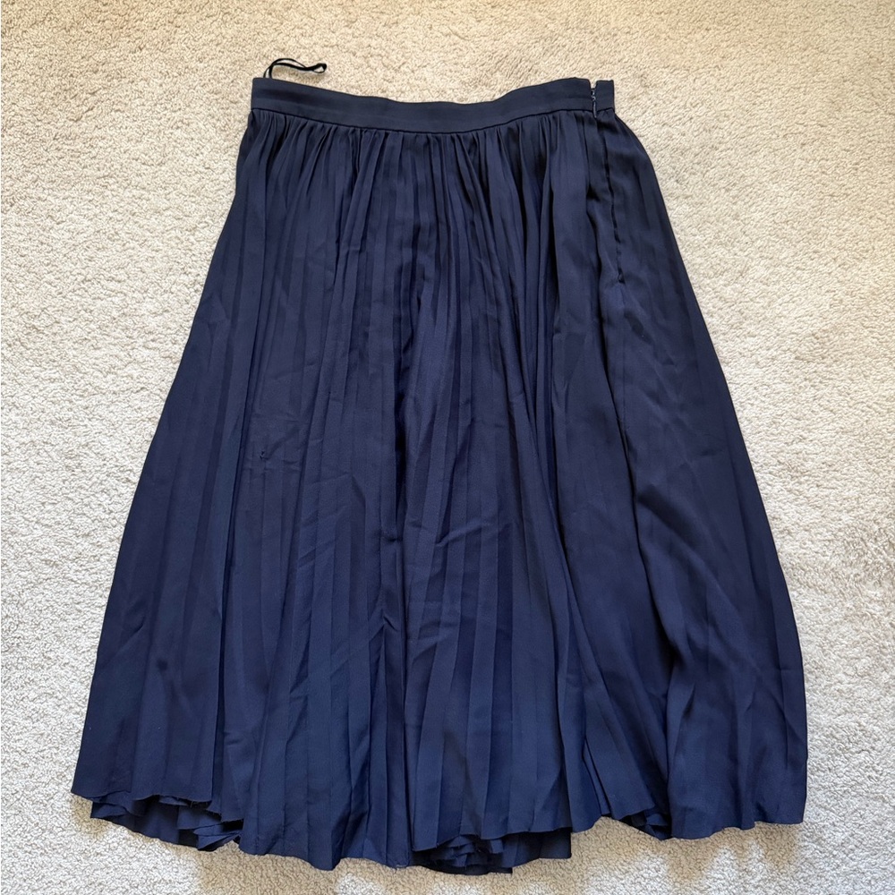 Tory Burch Dark Blue A-Line Skirt